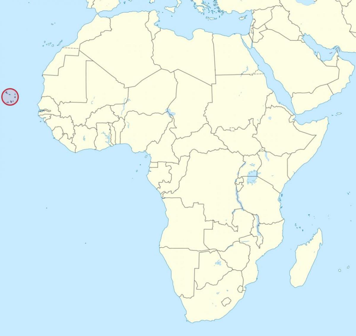 Cabo Verde ஆப்பிரிக்கா வரைபடம்