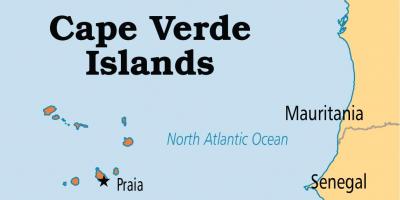 வரைபடம் வரைபடம் காட்டும் கேப் Verde தீவுகள்